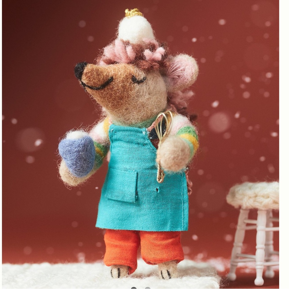 Hobbies Handmade Felt Ornament Baker Anthro 2024 collection